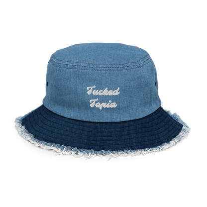 Distressed Denim Bucket Hat